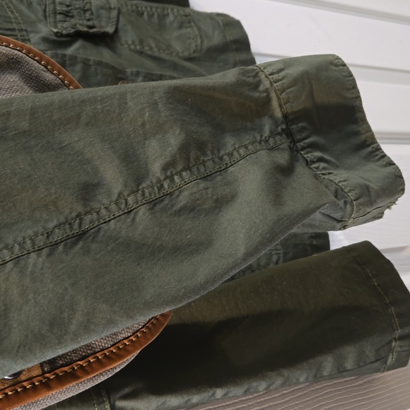 Penningtons-jacket,army green,brass hardware,utility, - Picture 8 of 14